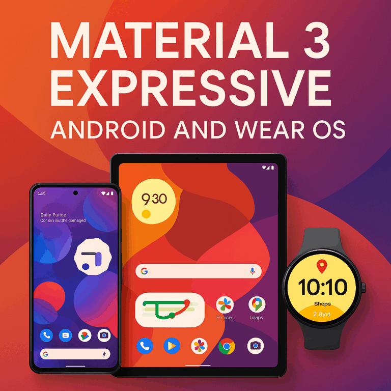 Material 3 Expressive: Google’s Vibrant New Look for Android 16 and Wear OS 6