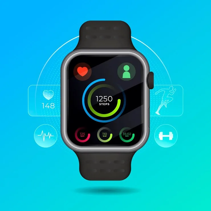 Realistic fitness tracker illustration 23 2148521366